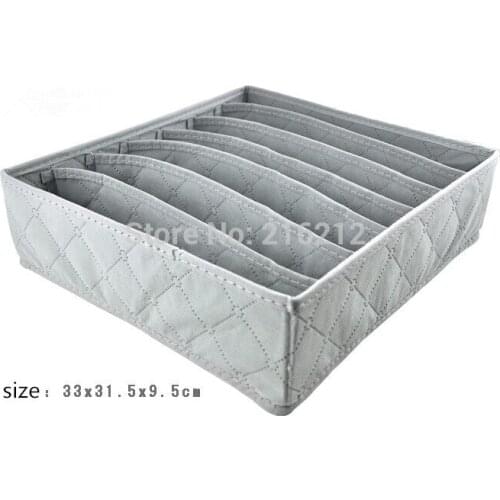 New Arrive 3 pieces a set foldable box Bamboo Charcoal fibre Storage Box for bra underwear necktie socks