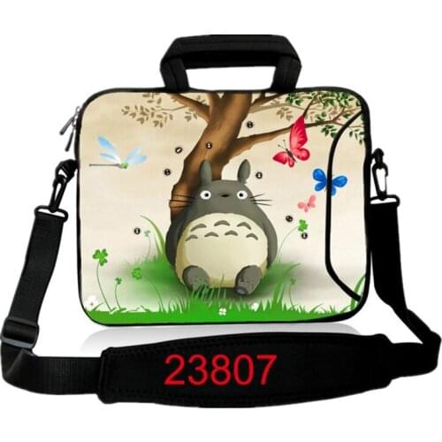 10 12 13 14 15 17 Totoro Neoprene Laptop Shoulder Bag Tablet Sleeve For Notebook Computer Bag 13.3 15.4 For Macbook Air / Pro X1