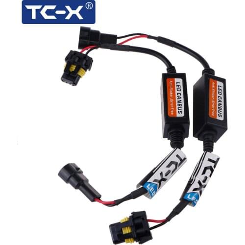 TCX 1Pair/lot 9005 HB3 9006 HB4 LED Decoder Load Resistor Warning Canceller Error Free ptf Light DRL No Flickering OBC Canceller