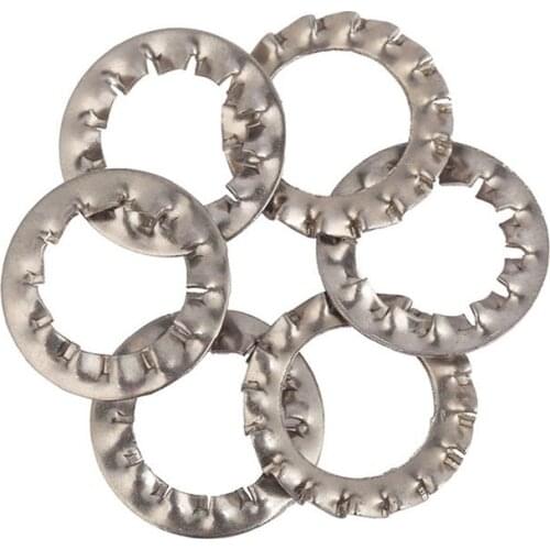 Internal & External Teeth Lock Washers M3 M4 M5 M6 M8 M10 M12 304 A2 Stainless Steel Serrated Gaskets
