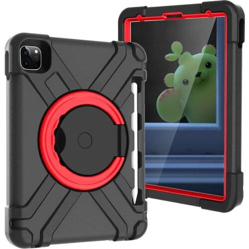 Ring Rotation Tablet Stands Case For iPad Air 4 10.9 inch 2020 EVA Protect Cover For iPad Pro 11 inch 2020 Mini 1 2 3 4 5 Cases