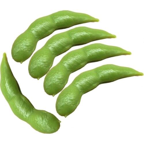 Bean Model Vivid Reusable Children Pretend Play Toys Green Bean Shooting Prop for Taking Photos