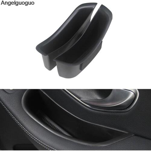 Angelguoguo Rear front Door Handle Storage Box Glove Armrest Box For Mercedes Benz 2015-2017 C Class W205 C180L C200 C260L LHD