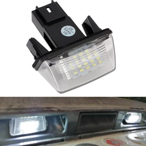 2 x License Number Plate Light Error free For Peugeot 206 207 306 307 308 5008 For Citroen C3 C4 C5 Berlingo Saxo Xsara Picasso