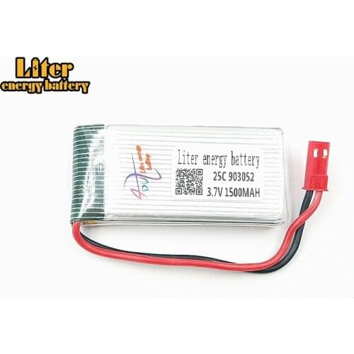 3.7V 1500mAh Central Church 887 remote control aircraft 903052 25c US lithium battery 3.7V 1500mAH GSP Linda T05