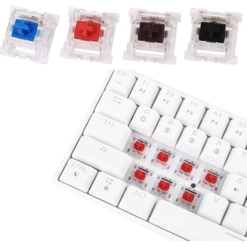 Outemu 3Pin Switches black red brown blue SMD LED Switch for Mechanical Keyboard replacement for Cherry MX Gateron DIY