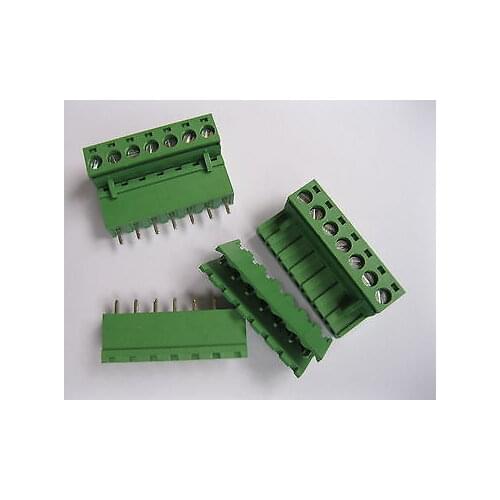 5 pcs Green 7 pin 5.08mm Screw Terminal Block Connector Pluggable Type