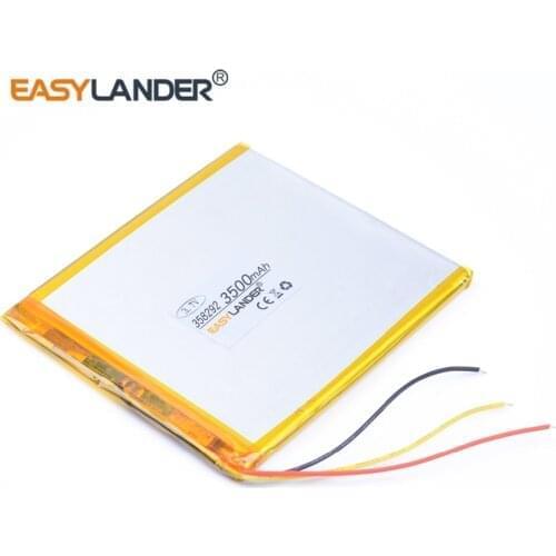 3.7V 3500mAh 358292 Universal Tablet Battery for Prestigio MultiPad PMT3797 3G Wize 3797 3G 3500mah 3.7V Polymer li-ion