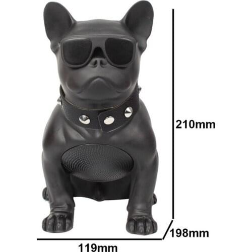 Wireless Bluetooth Speaker Bulldog Portable Stereo Super Bass USB AUX Outdoor Full Dog Subwoofer Support TF MP3 USB FM Radio