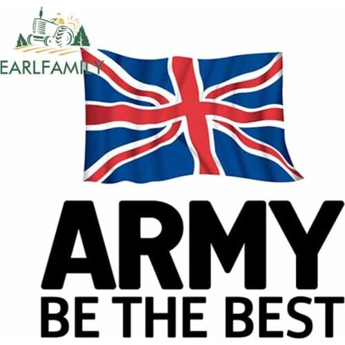 EARLFAMILY 13cm x 12.5cm for USA The Best Army VAN Anime Waterproof Personality Car Stickers Surfboard Laptop Windshield Decal