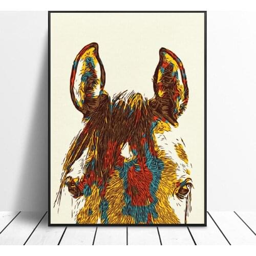 Horse Artwork Canvas Print Wall Art Poster Picture Modern Bedroom Living Room Decoration No Frame