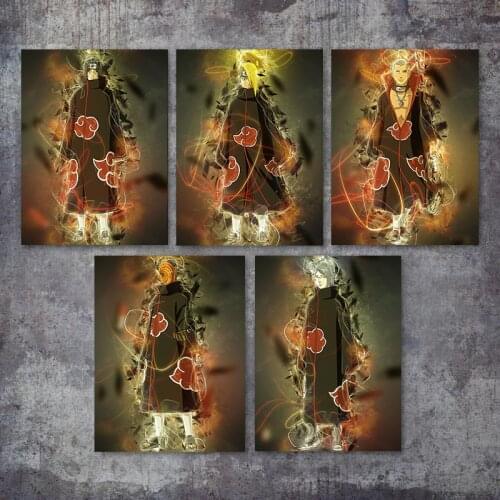 Itachi Akatsuki Manga Canvas Painting Naruto Anime Posters Wall Art Home Decoration Prints Dorm Living Room Anime Bedroom Poster