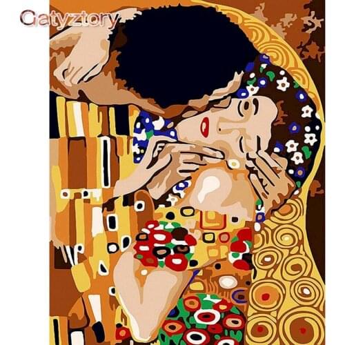 GATYZTORY 60x75cm DIY Framed Paint by number kits Acrylic on canvas Oil Painting By Numbers For Adults Wall Art Gift Home Decor