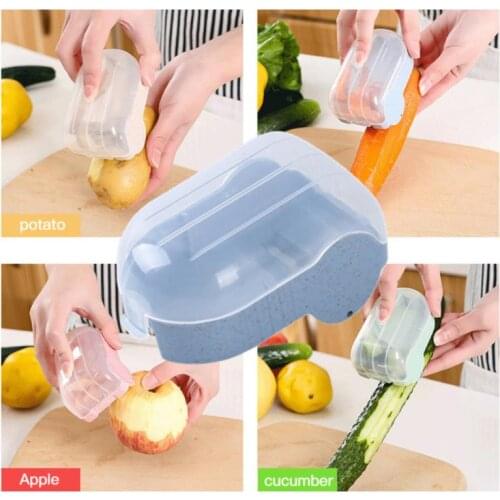 Snail Peeler Knife With Barrel Practical Storage Type Peeling Cookware Vegetable Fruit Potato Cucumber Peeler Processor Kitchen
