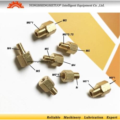 M4 M5 M6 M8 male thread Straight Adapter connector joint for tube lubrication system/CNC machine center