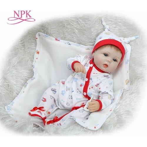 NPK 40cm new reborn babies lovely premie bebe doll realistic cute doll playing toys for kids Birthday Christmas Gift