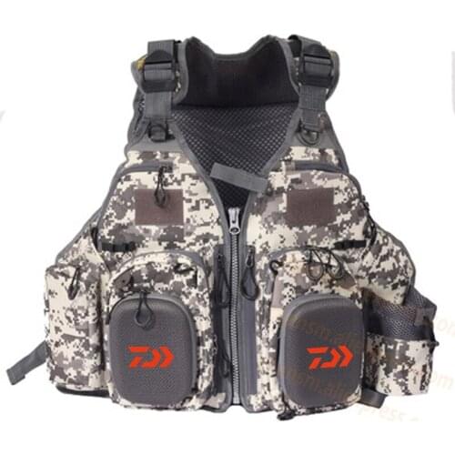 2020 Dawa DaiwaFishing Life Jacket Portable Large Buoyancy Removable Sea Fishing Adult Multi-pocket Multifunctional Vest