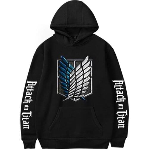 2021 Anime Attack on Titan Hoodies Sweatshirts Casual Men Women Hooded spring Pullover Long Sleeve Attack on Titan boy Tracksuit