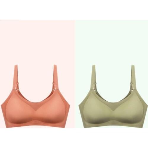 Japanese plain jelly strip underwear Thailand natural latex bra ultra thin vest without steel ring