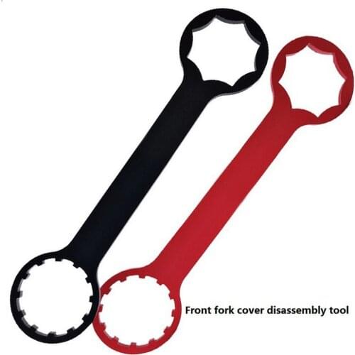 Bicycle Front Fork Wrench Repair Tool for XCR/RST/XCM Bike Front Fork Damper Adjustment Knob Dual-use Disassembly Preload Wrench