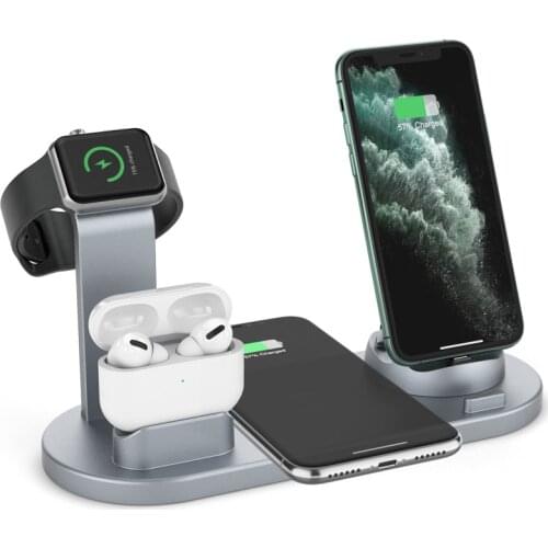 3 In 1 Fast Wireless Charger Induction Charging Station for IPhone Huawei Xiaomi Samsung Charging Dock Station for Apple Watch