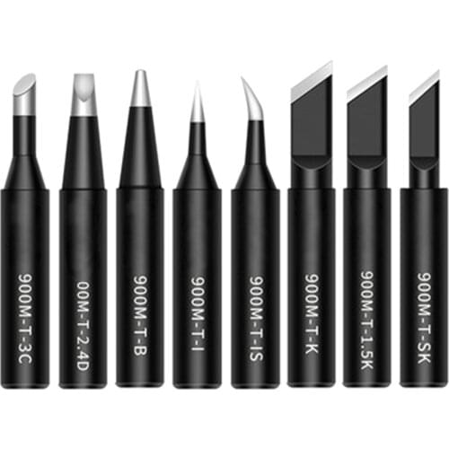 1PCS Black Soldering Tip 900M Series Universal Lead-free Soldering Iron Tips For 936 Soldering Station Welding Tips
