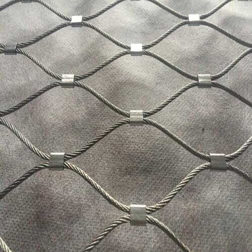 316 Inox Cable Flexible Stainless Steel Wire Rope Ferrule Mesh Netting