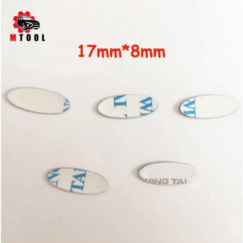 5pcs/lot 17mm*8mm Car Key Shell Sticker Logo For Ford Emblem Badge Aluminum DIY me-tal sticker car key logo Blue white color