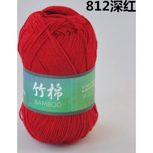 Free Shipping 50g/Ball Soft Smooth Bamboo Yarn Cotton Yarn Modal Yarn Baby Yarn Chuxian Yarn For Hand Knitting Crocheting A