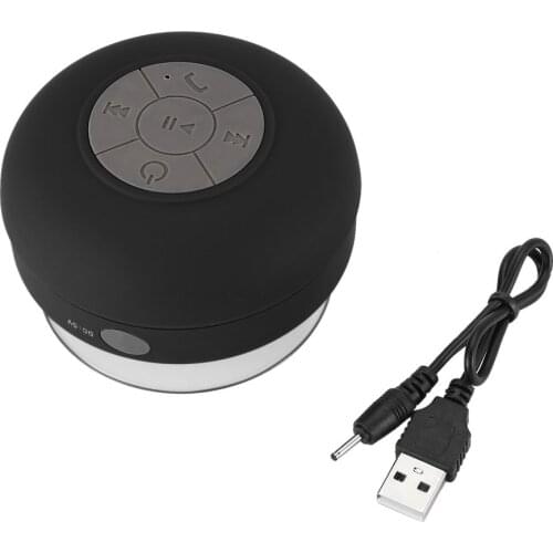 Mini Wireless Speaker Portable Waterproof Shower Speaker for phone MP3 Receiver Hand Free Car SpeakerWhite