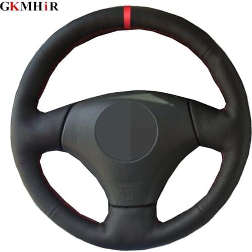 Black Car Steering Wheel Cover Artificial Leather For Toyota Vios Corolla 2000-2004 Mark 2 For Lexus GS430 GS300