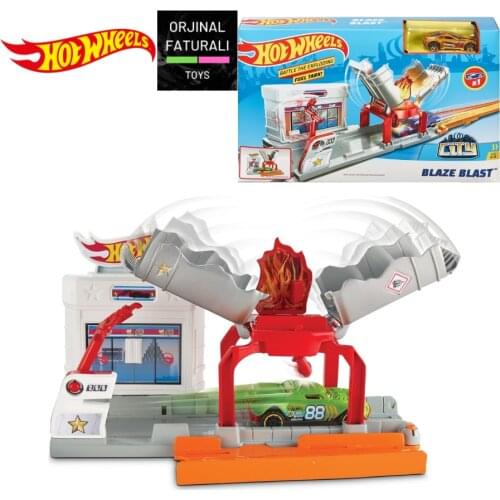 Hot Wheels Blaze Blast Play Set FJN36 Great Birthday Gift Toys Play Set Car Track Model for Children Accessories