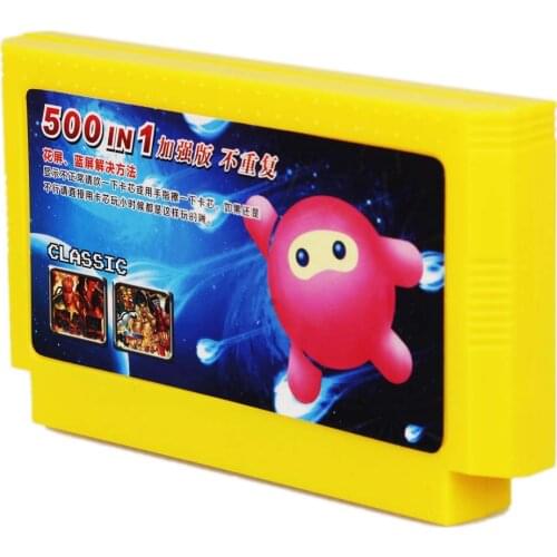 Coolbaby 500 in 1 Classic Games Collection 8 Bit 60 Pins Game Card For Video Game Console Memory Card