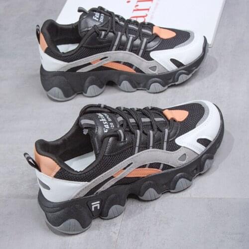 Breathable Spring Shoes Women Black Sneakers Platform 2021 New Student Dad Shoes Casual Sneakers Comfortable