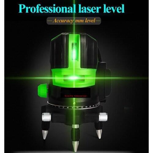 2 line Laser Leveling Unit Construction Green Laser Pointer Guide Professional Level Self Prism Level Green Laser Beam Line