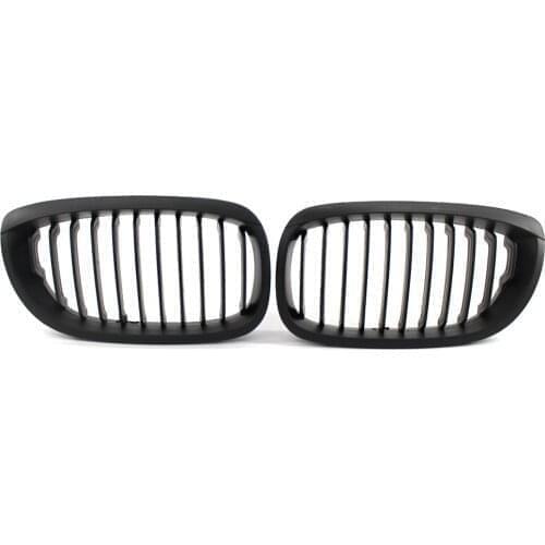 Matte Black Kidney Sport Grille For BMW E46 LCI Facelift Coupe Cabriolet 03-06