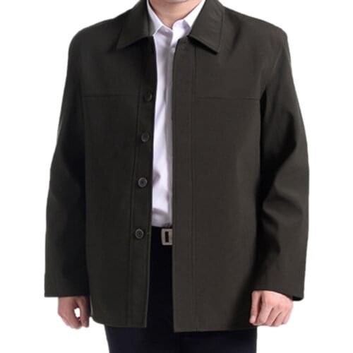 Men Autumn Thick Warm Casual Turndown Collar Coat Windproof Waterproof Jacket