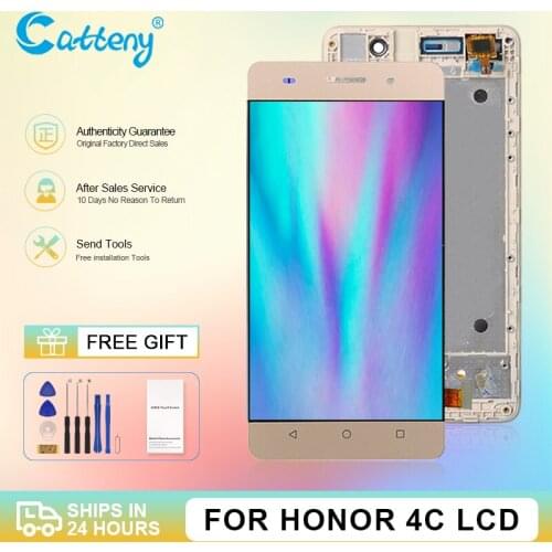 Wholesale For Huawei G Play Mini Lcd Touch Panel Digitizer Assembly CHM U01 Screen For Honor 4C Display With Frame Free Shipping
