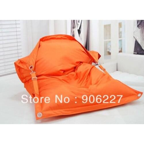 The original !! outdoor buggle up orange bean bag, STRONG QUALITY garden beanbag chair - free shipping
