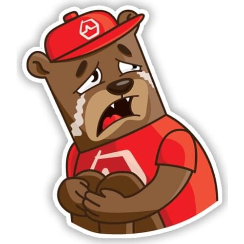 B0208 Self-adhesive Decal Ural Bear V1 Car Sticker Waterproof Auto Decors on Bumper Rear Window