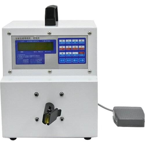 110V/220V Microcomputer Winding Machine Fully Automatic Pedal Twisting Machine High Speed Stranding Machine 90W 300-7500 rev/min