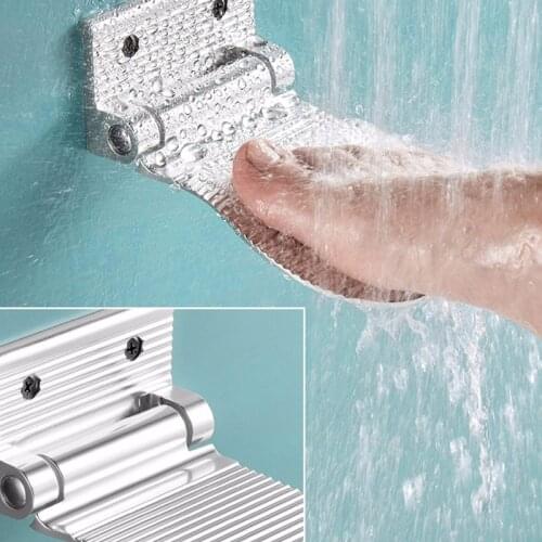 Anti-slip Safety Foot Rest child Elderly Pregnant Home Bathroom Shower Footstool Pedestal Pedals Wall-mounted Shower Pedal