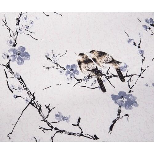 Bird and Flower Self adhesive Wallpaper PVC Mural for walls papel de parede floral DIY Liner