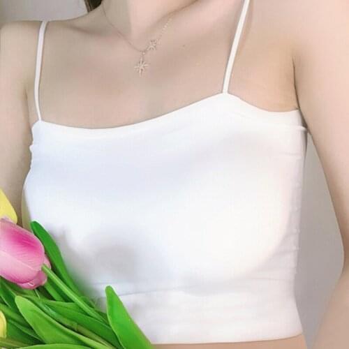 Sexy Tank Top Black Halter Crop Tops Women Summer Camis Backless Camisole Fashion Casual Tube Top Female Sleeveless Cropped Vest