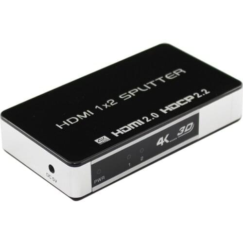 UHD 4K HDMI-Compatible 2.0 Splitter 1x2 HDCP 2.2 1 Input 2 Output Repeater Switch Box Hub 1080p 4kx2k For Blu-ray DVD HDTV