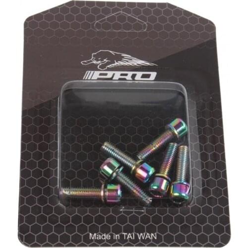 Bicycle Stem MTB Riser Screws Titanium-plated Colorful Screws M5*18MM Stem Bicycle Handlebar Screws Bicycle Parts