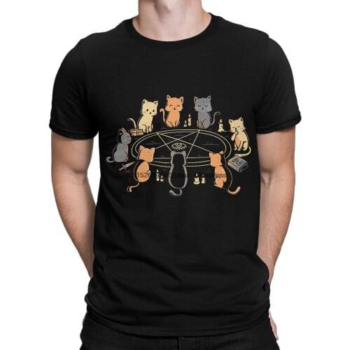 Cat Ritual Funny T Shirt Womens and Mens Cotton Tee All Sizes