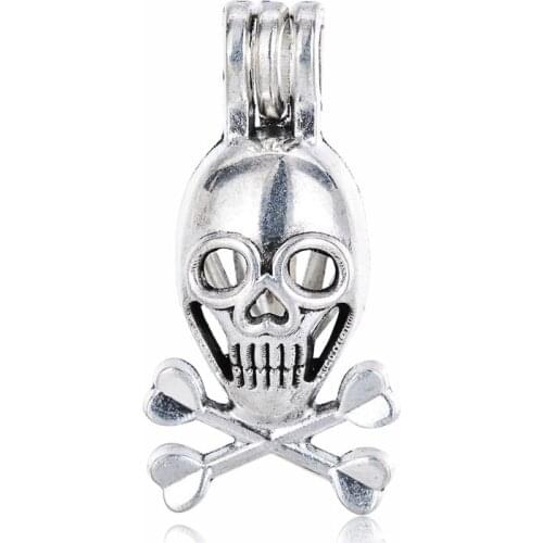 1pc Antique Silver Color Crane Heart Cross Heart Pearl Essential Oil Cage Diffuser Locket Pendant For DIY Jewelry Making