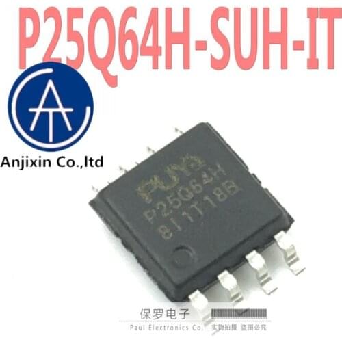 10pcs 100% orginal new real stock Memory P25Q64H-SUH-IT P25Q64H SOP-8