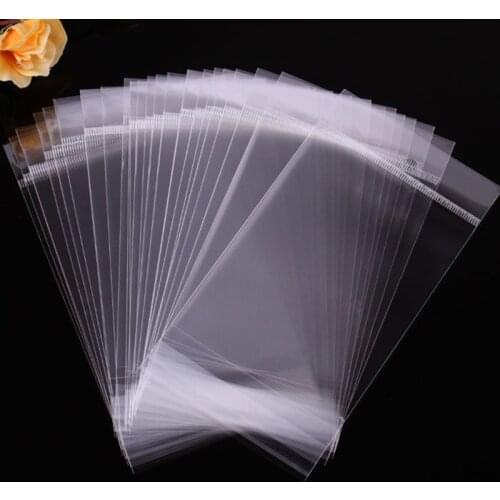 12x6.5cm 100Pcs Jewelry Packaging & Display Clear OPP Plastic Transparent Packaging Bags Sacolas Plasticas Bolsa Plastic Bags